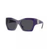 Versace VE4452-541987 Damen-Sonnenbrille, schwarzes Cat-Eye-Gestell, graue Gläser, 55/19/135 mm
