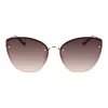 LIU JO Damen-Sonnenbrille LJ148S-714 Havana Braun Gradient Butterfly