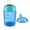 Philips AVENT Easy Sip Trinklernbecher, 9M+, 260 ml, Silikonausguss, Blau
