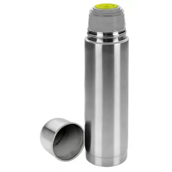 IBILI Edelstahl Vakuum-Isolier Thermosflasche, 1000 ml, Gebürstetes Silber