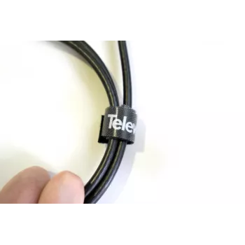 Televes KB 8 Klettband-Kabelbinder-Rolle, 8 mm x 10 m, Schwarz, Wiederverwendbar 200101
