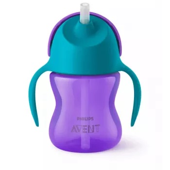 Philips Avent Bendy Straw Cup 200 ml, 9m+, Lila