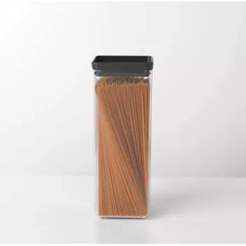 Brabantia quadratischer Vorratsbehälter 2,5L Dunkelgrau