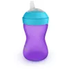 Philips AVENT My Grippy Trinklernbecher mit weichem Ausguss 300 ml, 9m+, Lila