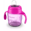 Philips AVENT Easy Sip Trinklernbecher mit Griffen, 6M+, 200 ml, Silikontülle, Rosa