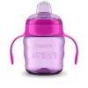 Philips AVENT Easy Sip Trinklernbecher mit Griffen, 6M+, 200 ml, Silikontülle, Rosa