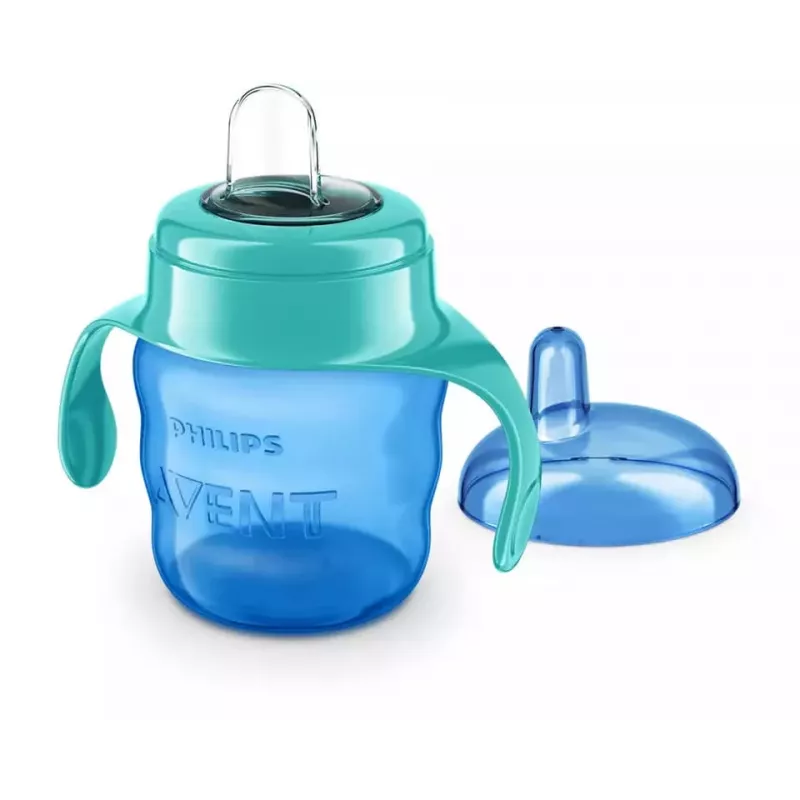 Philips AVENT Easy Sip Trinklernbecher mit Griffen, 6M+, 200ml, Silikontülle, Grün
