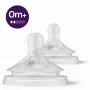 Philips Avent Natural Response Babyflaschen-Sauger, langsamer Milchfluss, 0M+, 2er-Pack, Silikon