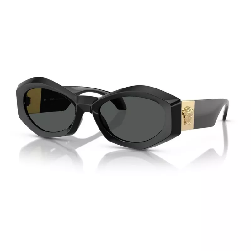 Versace VE4466UGB187 Herren-Sonnenbrille Schwarzes Gestell Dunkelgraue Gläser 54-19-140
