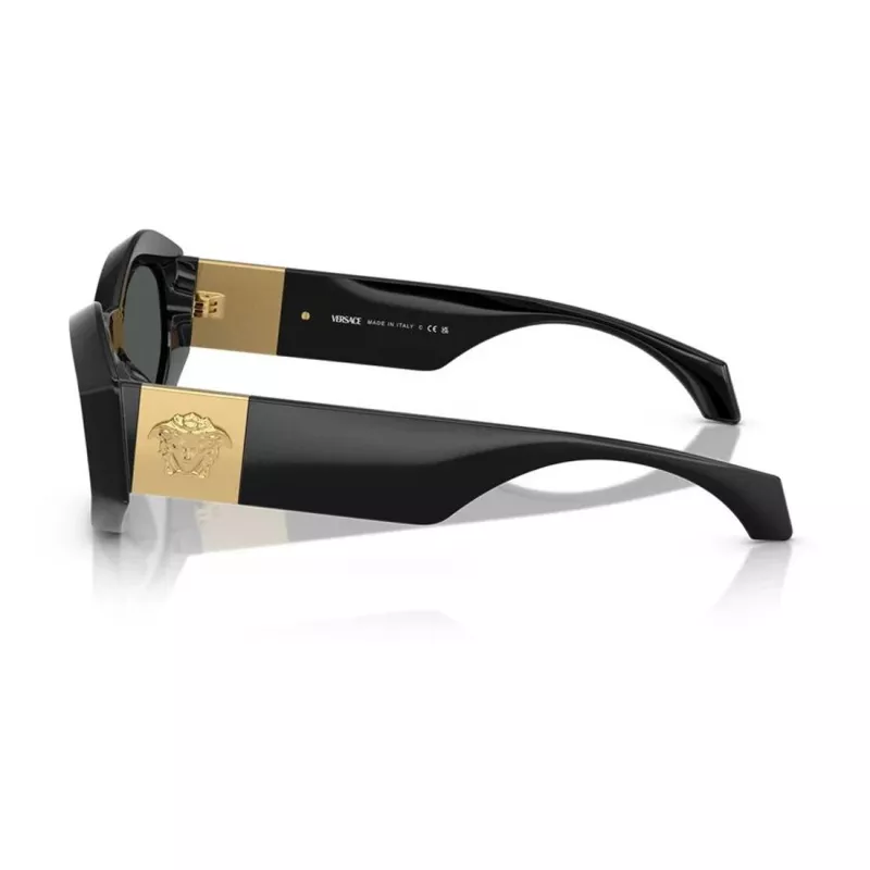 Versace VE4466UGB187 Herren-Sonnenbrille Schwarzes Gestell Dunkelgraue Gläser 54-19-140