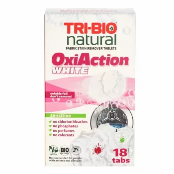 TRI-BIO Oxy-Action White Waschmittel-Tabletten, 18 Tabletten