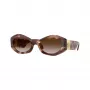 Versace VE4466U Herren-Sonnenbrille, quadratisch, Acetat, schwarzer Rahmen, graue Gläser, 54mm VE4466U54613B