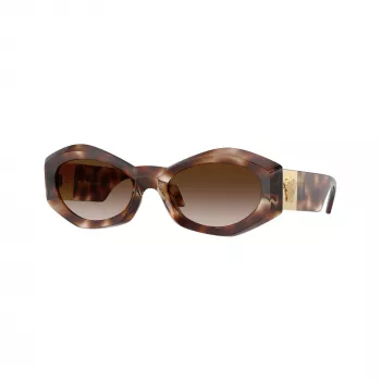 Versace VE4466U Herren-Sonnenbrille, quadratisch, Acetat, schwarzer Rahmen, graue Gläser, 54mm VE4466U54613B