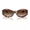 Versace VE4466U Herren-Sonnenbrille, quadratisch, Acetat, schwarzer Rahmen, graue Gläser, 54mm VE4466U54613B