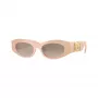 Versace VE4480U54946I Damen-Sonnenbrille, Havana Rahmen, Dunkelbraune Gläser, 51mm