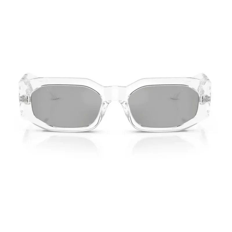 Versace Unisex-Sonnenbrille VE4489U1488V Schwarz/Dunkelgrau 55-18-140