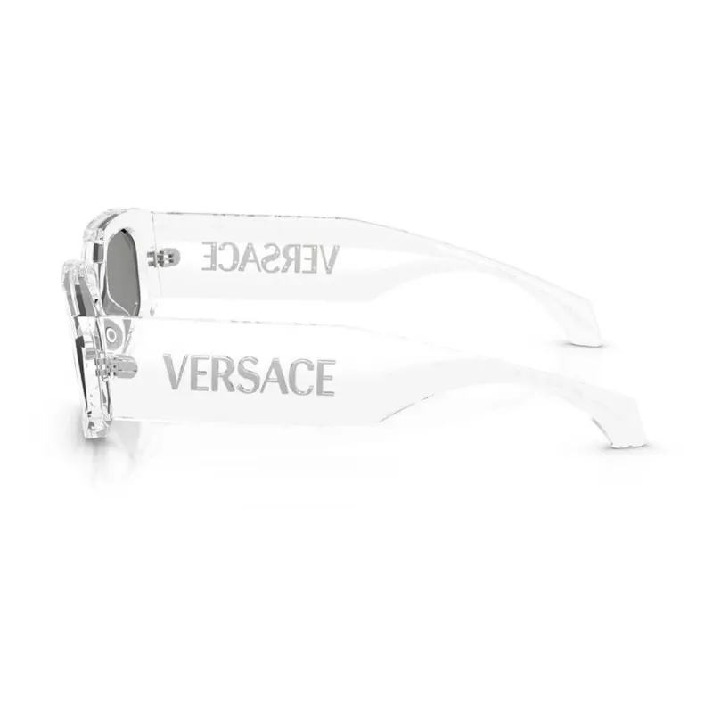 Versace Unisex-Sonnenbrille VE4489U1488V Schwarz/Dunkelgrau 55-18-140