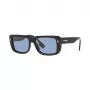 Burberry BE4376U300172 Herren-Sonnenbrille, quadratisch, schwarzes Gestell, dunkelgraue Gläser, 55mm