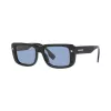 Burberry BE4376U300172 Herren-Sonnenbrille, quadratisch, schwarzes Gestell, dunkelgraue Gläser, 55mm