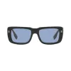 Burberry BE4376U300172 Herren-Sonnenbrille, quadratisch, schwarzes Gestell, dunkelgraue Gläser, 55mm