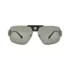 Versace VE2251-1001-2 Herren-Sonnenbrille Pilot Aviator Schwarzes Gestell Graue Gläser 63mm