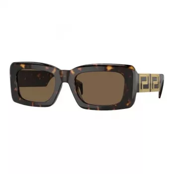 Versace VE4444U10873 Damen-Sonnenbrille, Havana-Rahmen, Braune Gradient-Gläser, 54/21/140 mm