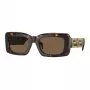 Versace VE4444U10873 Damen-Sonnenbrille, Havana-Rahmen, Braune Gradient-Gläser, 54/21/140 mm