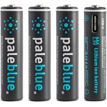 Pale Blue PB-AAA-C USB-C wiederaufladbare Lithium-Ionen AAA-Batterie