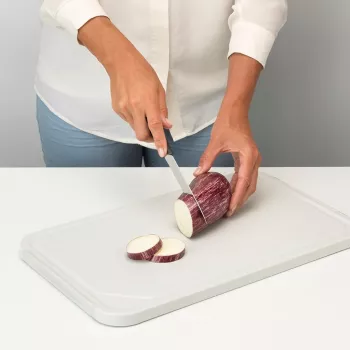 Brabantia ReNew Schneidebrett / Servierplatte, groß, hellgrau