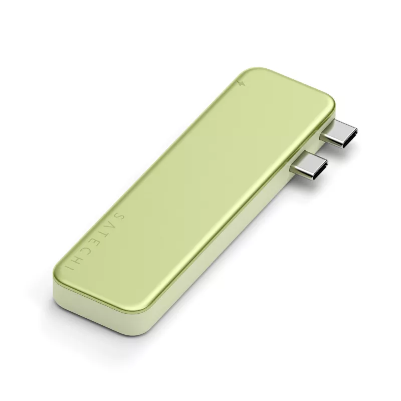 Satechi USB-C Snap Hub – Multiport-Adapter mit 4K HDMI, 5Gbps USB, Kartenleser, 45W PD (Citrus)