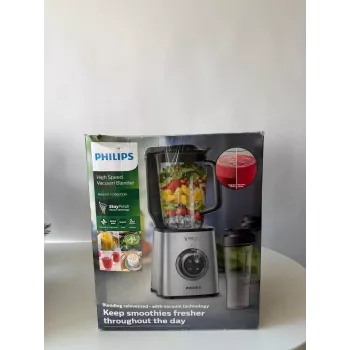 Philips 1400W Vakuum-Standmixer HR3756/00-B mit 2L Behälter und 0,6L To-Go-Becher