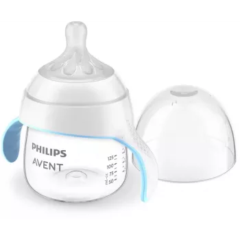 Philips Avent Natural Response Trinklernbecher 150 ml, Sauger mit mittlerem Durchfluss, 6m+