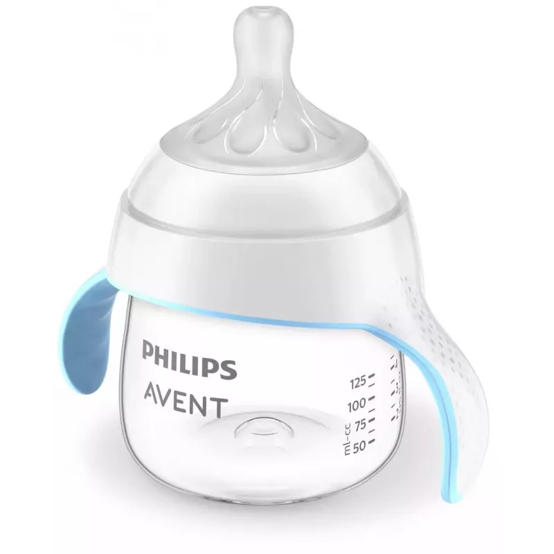 Philips Avent Natural Response Trinklernbecher 150 ml, Sauger mit mittlerem Durchfluss, 6m+