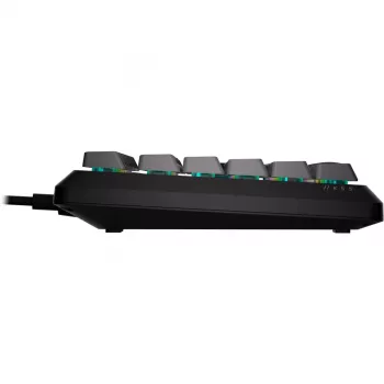 CORSAIR K55 Core RGB Membran-Gaming-Tastatur, dynamisches 3-Zonen-RGB, 6 Makrotasten, abnehmbare Handballenauflage, USB kabelgebunden, Schwarz/Grau