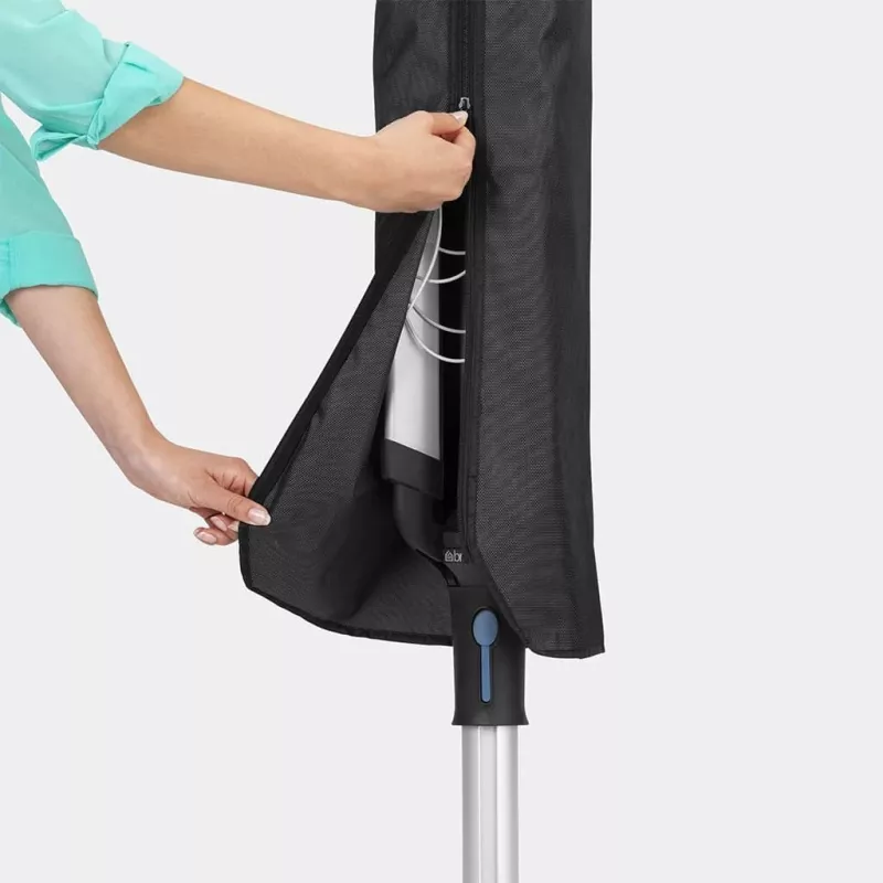 Brabantia Wäschespinne Lift-O-Matic 50 m, Metallic Grey