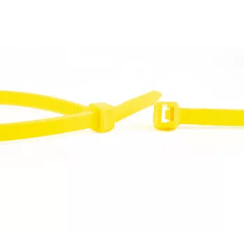 WKK Gelbe Nylon-Kabelbinder 100 x 2,5 mm, 100er-Pack 11032471