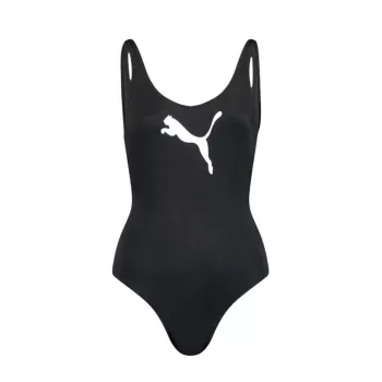 Puma Swim Damen Badeanzug Schwarz Größe M
