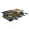 Tristar RA-2747 Raclette mit Antihaftbeschichtung, Kontrollleuchte, Grillfunktion, Schwarz, Stein