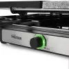 Tristar RA-2747 Raclette mit Antihaftbeschichtung, Kontrollleuchte, Grillfunktion, Schwarz, Stein