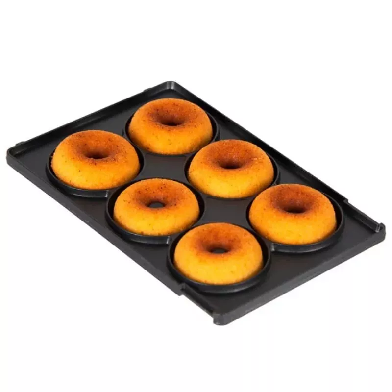 Trebs 6-in-1 Snack Maker Rot – Waffeln, Sandwich, Grill, Donuts, Poffertjes, Cupcake