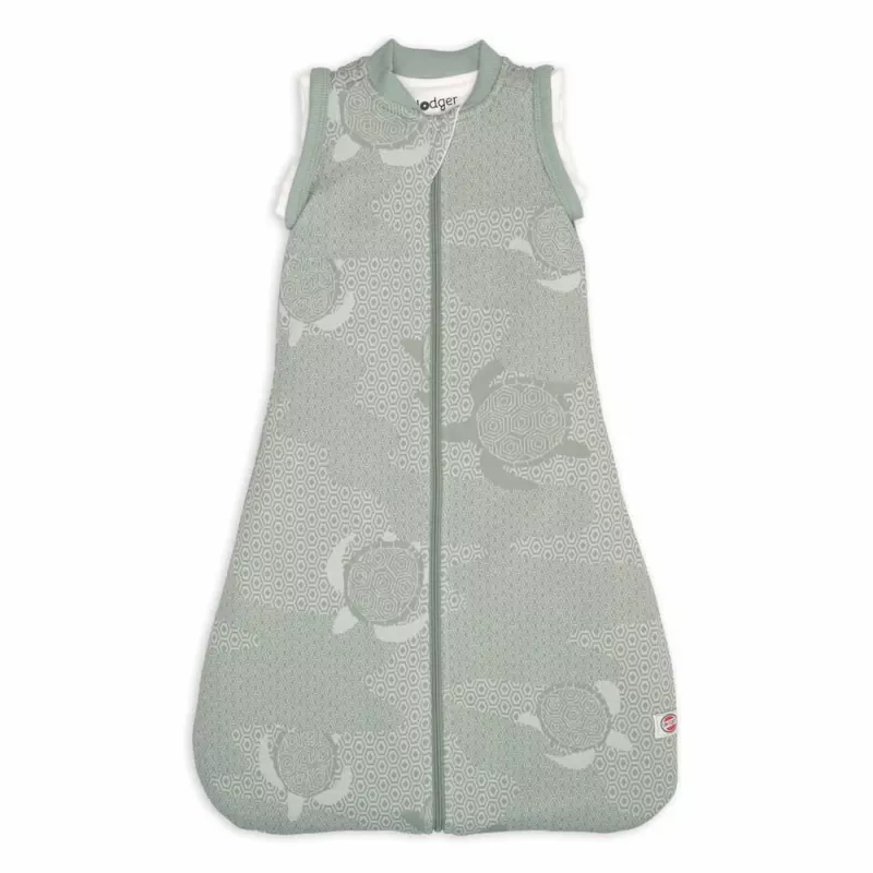 Lodger Hopper Matcha Turtle Baby-Schlafsack mit abnehmbaren Ärmeln, 50/62, Silk HPM 109_50/62