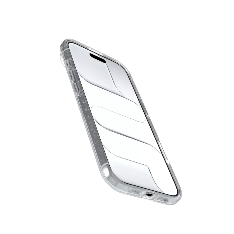 OtterBox React Series Hülle für Apple iPhone 15 Pro Max – Stardust (Transparent Glitzer), MagSafe-kompatibel 77-99279