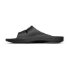 OOFOS OOahh Herren Pantolette Schwarz - OOfoam Recovery Technology, Anatomische Fußgewölbeunterstützung, Stoßdämpfend