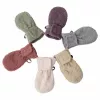 Lodger Mittens Folklore Fleece Baby-Fäustlinge, Beige, 12-24 Monate