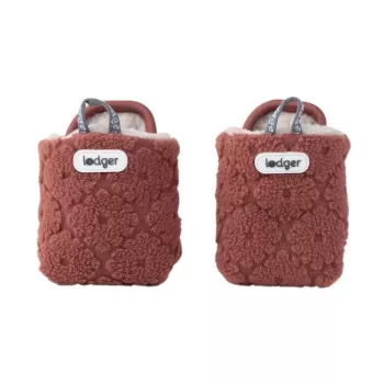 Lodger Slipper Folklore Fleece Baby Hausschuhe, 6-12 Monate, Rosewood