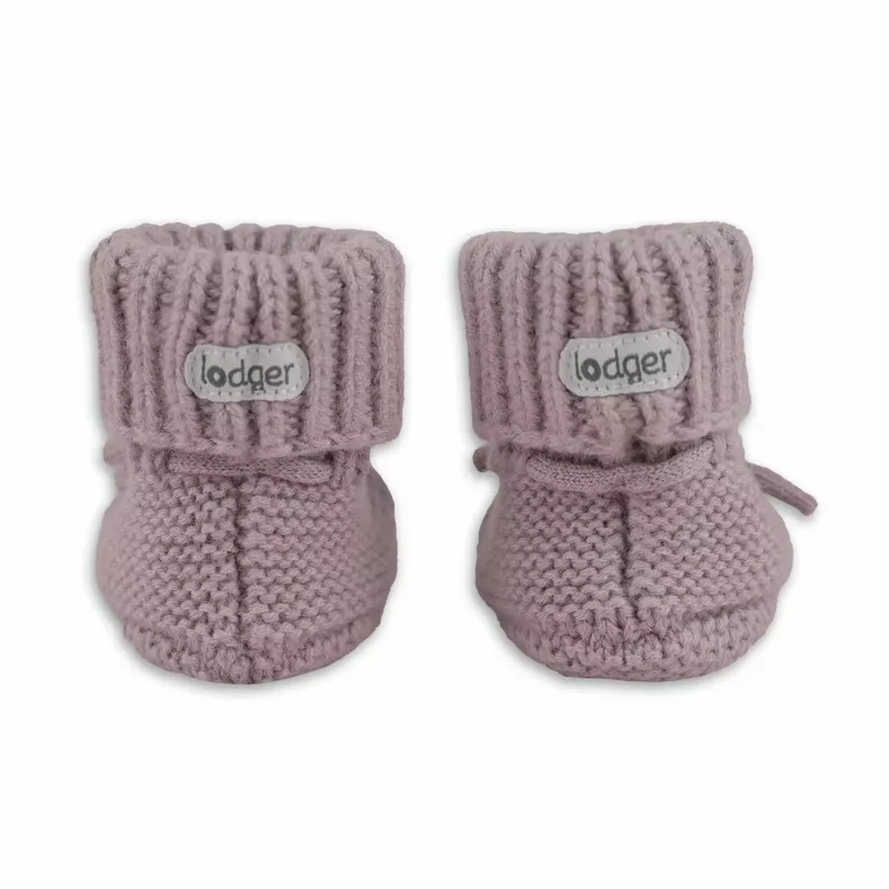 Lodger Slipper Merino Wool Babyschuhe, Rosé, 6-12 Monate