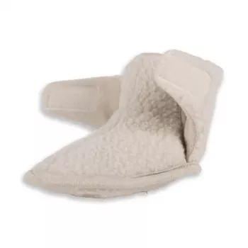 Lodger Slipper Teddy Babyschuhe, Birke, 12-18 Monate, Antirutsch Wildledersohle, Unisex