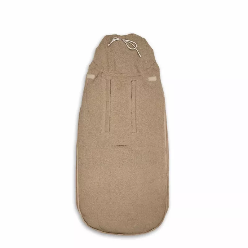 Lodger Mini BunkerTeddy Ganzjahres-Autositz-Fußsack, Beige