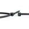 WKK UV-stabilisierte schwarze Kunststoff-Kabelbinder 530 x 9 mm, 100er-Pack 110299071