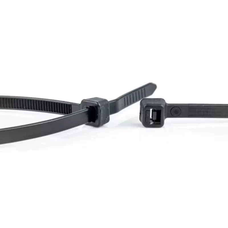 WKK UV-stabilisierte schwarze Kunststoff-Kabelbinder 530 x 9 mm, 100er-Pack 110299071